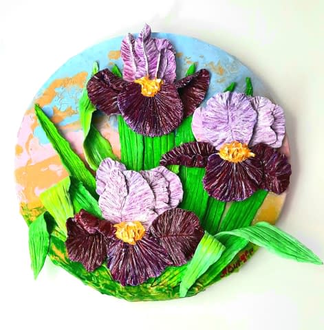 Image 1 of the artwork "Irises" by Anna Burger on art24