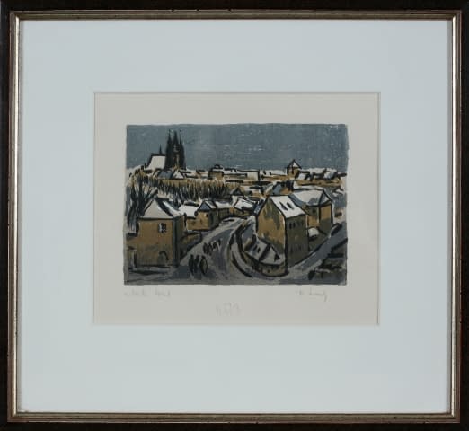 Image 1 of the artwork "Winterliche Prager Altstadt" by František Emler on art24