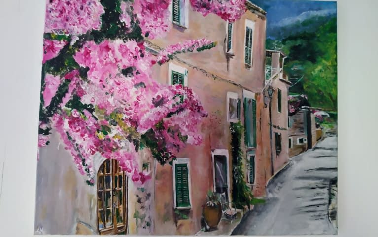 Bild 1 des Kunstwerks "Annette Matzelle (AM), Deiá Künstlerort ...in den Bergen in Mallorca" von Annette Irma Matzelle (AM) auf art24