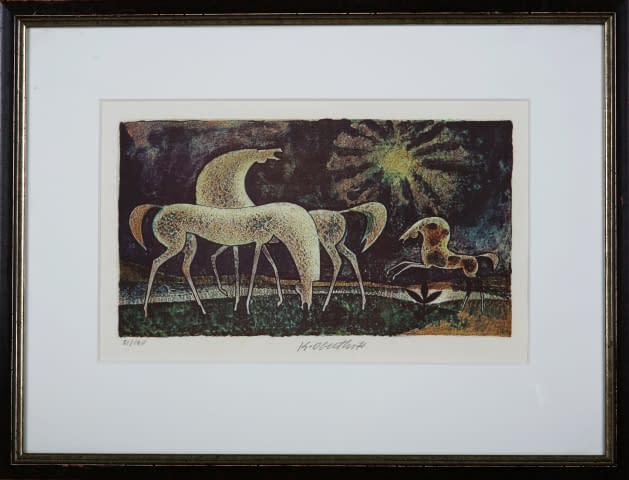 Image 1 of the artwork "Wildpferde 51/140" by Karel Oberthor on art24