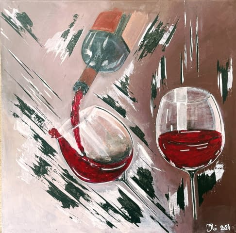 Bild 1 des Kunstwerks "Vin rouge 3" von D.Rei auf art24