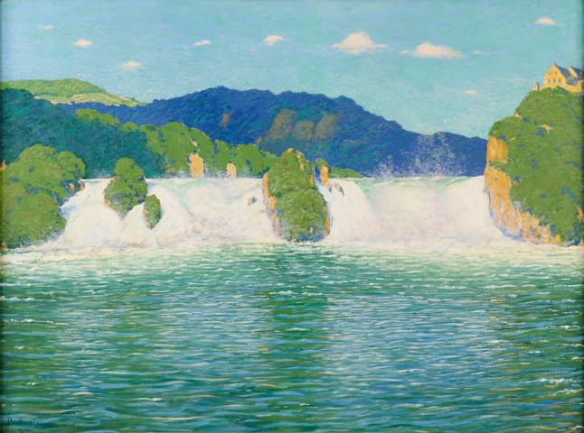 Image 2 of the artwork "Rheinfall - Schaffhausen" by Richard Emil Amsler on art24