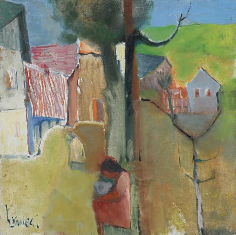 Image 1 of the artwork "Mädchen im Dorf" by Eustach Kadlec on art24