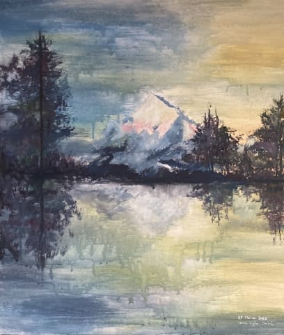 Image 1 of the artwork "la solitude de la montagne" by Leah Sophie on art24