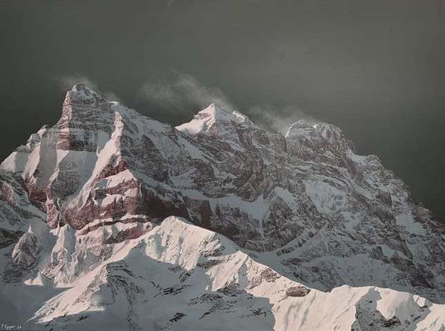 Image 1 of the artwork "Aurore sur les Dents du Midi" by Patrick Egger on art24