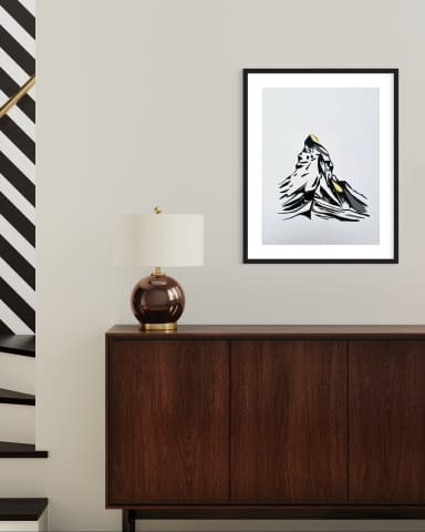 Bild 2 des Kunstwerks "Matterhorn Minimal Style #30" von Viktoria Koestler auf art24