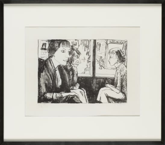 Image 1 de l'œuvre "In der Tram" par Erich Heckel sur art24