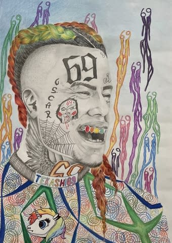 Image 1 de l'œuvre "6ix9ine" par Artbyazares sur art24