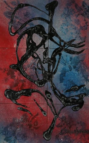 Image 1 of the artwork "Komposition auf Tapete" by Ettore Della Savina on art24