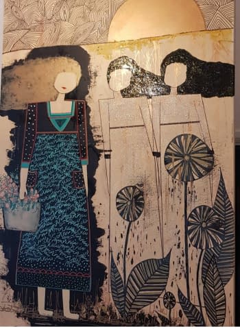 Image 1 of the artwork "Woman and her shadow" by Ghazal Ashrafian on art24