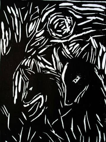 Image 1 of the artwork "Zwei Tiere" by Ebba Sakel on art24