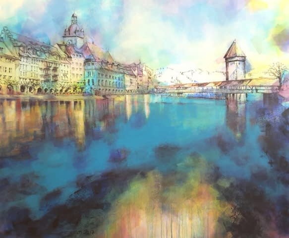 Bild 1 des Kunstwerks "Am Wasser" von Beatrice Lurati auf art24