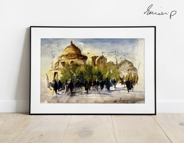 Image 1 de l'œuvre "Eastern cityscape" par samirartist sur art24