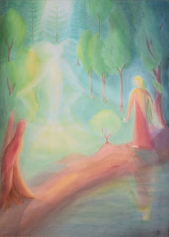 Image 1 of the artwork "Begegnung im Wald" by Christopher Baumann on art24
