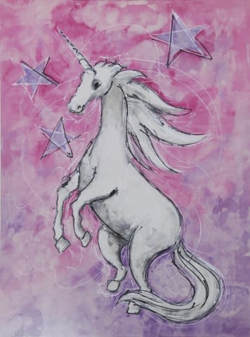 Image 1 de l'œuvre "Einhorn" par Maximilian Hilpert sur art24