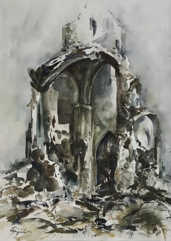 Image 3 of the artwork "Kecske-templom/Geißkirche" by Tibor Gáspárdy on art24