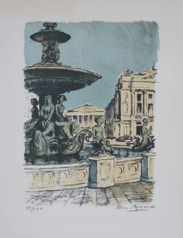 Image 1 of the artwork "Brunnen auf dem Place de la Concorde, Paris (99/200)" by Marc Aynard on art24