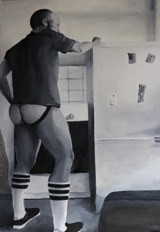 Image 1 of the artwork "BEN AT THE FRIDGE" by C-Locke on art24