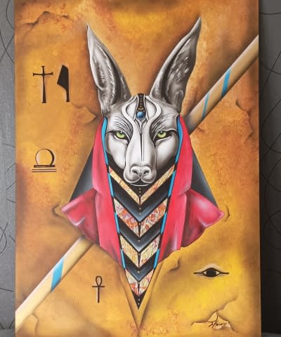 Image 1 de l'œuvre "Anubis" par JMH color Rock's sur art24