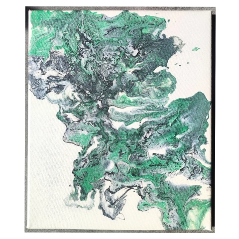 Bild 2 des Kunstwerks "Green Storm" von Elisabeth Weber auf art24