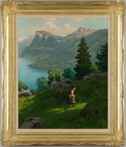 Image 1 de l'œuvre "Auf dem Heimweg" par Hans Bachmann sur art24