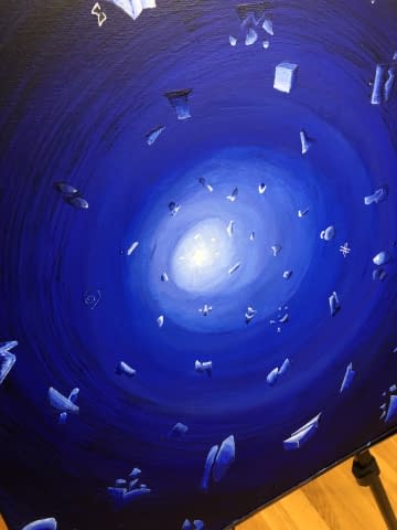 Image 3 of the artwork "big.blue.swirl" by Peters Atelier Austria on art24