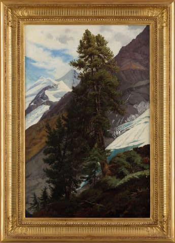 Image 2 of the artwork "Gebirgslandschaft mit Gletschern" by Albert Lugardon on art24