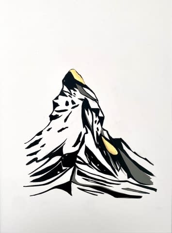 Image 1 de l'œuvre "Matterhorn Minimal Style #30" par Viktoria Koestler sur art24