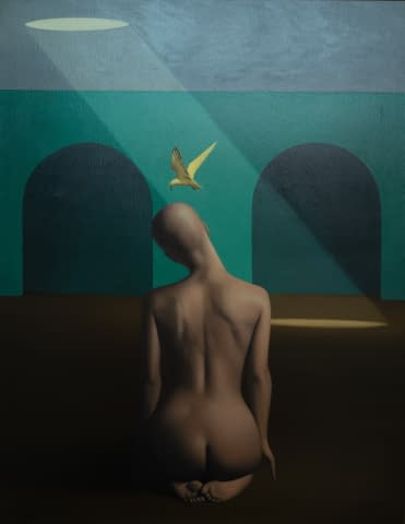 Image 1 of the artwork "Der goldenen Vogel" by Werner Häberling on art24