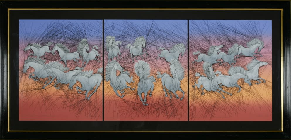 Image 1 of the artwork "les chevaux épuisés (dt. die erschöpften Pferde)" by Guillaume Azoulay on art24