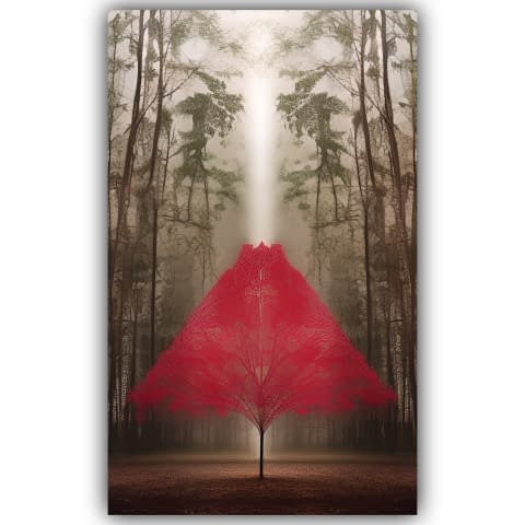 Image 1 of the artwork "Red triangle tree" by Deichhorst-Fotografie on art24