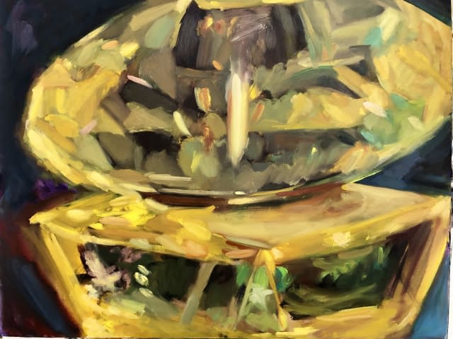 Image 1 of the artwork "Yellow Perfume Bottle" by jewlsandjules on art24