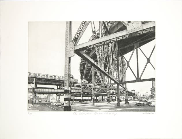 Image 2 of the artwork "The Elevated - Queens Plaza N.Y." by Rudolf Häsler on art24