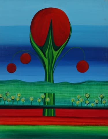 Image 1 de l'œuvre "Blumen in Landschaft" par Edith Irving-Sommer sur art24