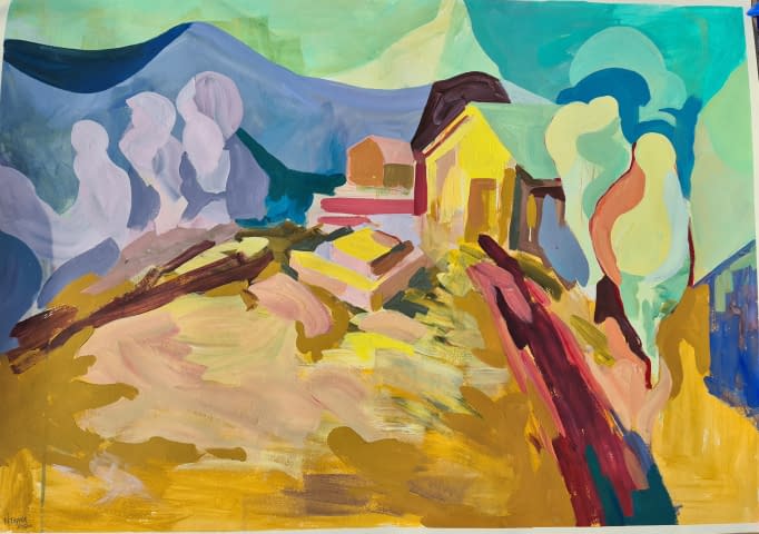 Image 1 of the artwork "'House in Kefalonia'" by Dorothy Aniro P. on art24