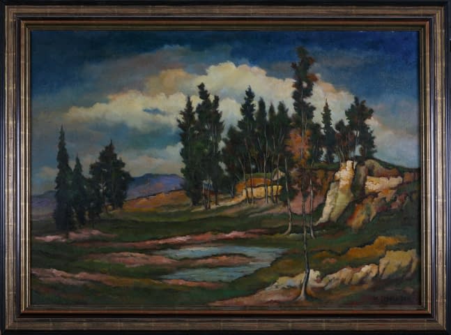 Image 1 de l'œuvre "Opuštěná pískovna Prachov (dt. Verlassene Sandgrube)" par František Sembdner sur art24