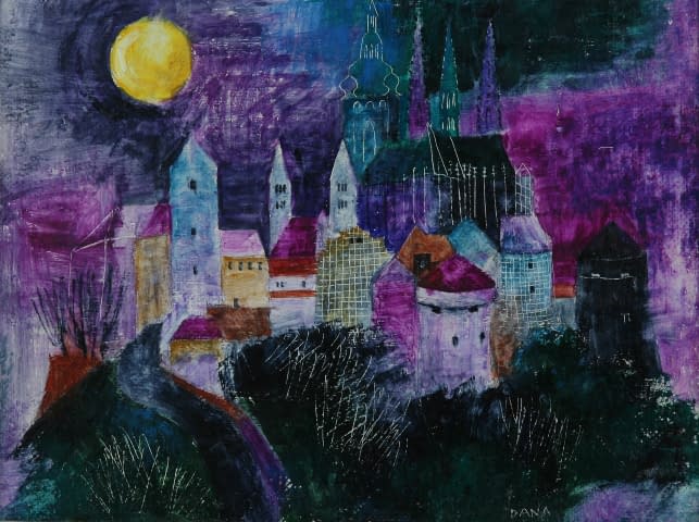 Bild 1 des Kunstwerks "Pražský hrad (dt. Prager Burg)" von Dana Hlobilová auf art24