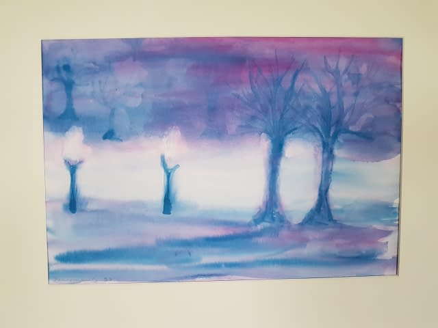 Image 1 de l'œuvre "arbre sous le brouillard" par Françoise Jeanrenaud sur art24