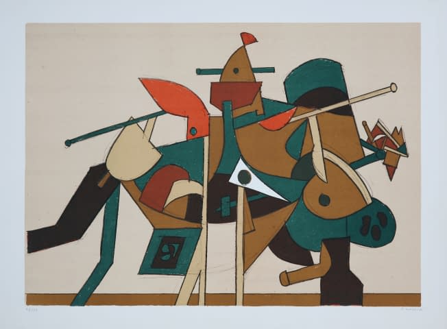 Image 1 de l'œuvre "Va`lecník II (dt. Krieger II) (27/34)" par František Gross sur art24