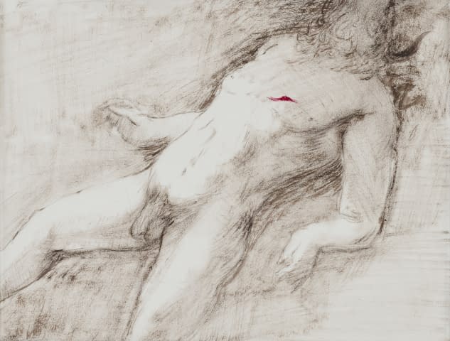 Image 2 of the artwork "Liegender männlicher Fabelakt" by Jesús Nodarse Valdés on art24