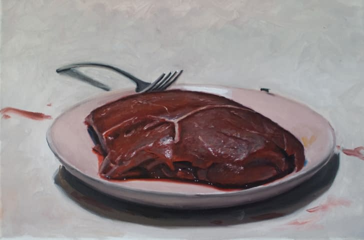 Image 1 of the artwork "meat on a plate" by VILLALBA on art24