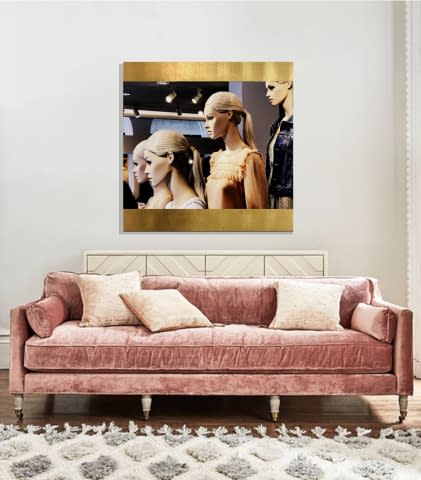 Bild 2 des Kunstwerks "VENICE GIRLS GOLD R" von HUGO KOEHLER auf art24