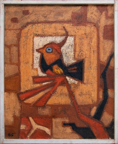 Bild 1 des Kunstwerks "Ptáček (dt. Vogel)" von Božena Sedliská auf art24