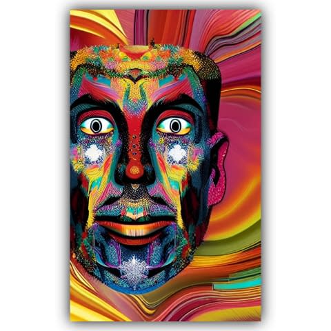 Image 1 de l'œuvre "multicoloured face of a man" par Deichhorst-Fotografie sur art24