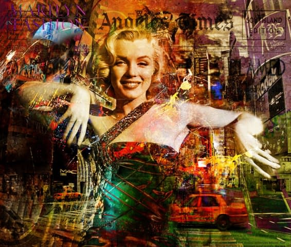 Image 1 de l'œuvre "Marylin Fashion" par Adelia Clavien sur art24