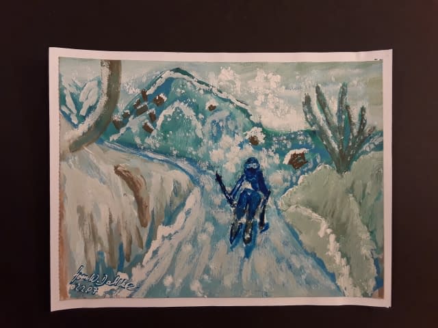 Bild 1 des Kunstwerks "Skiing" von Sven W. Dahlke auf art24