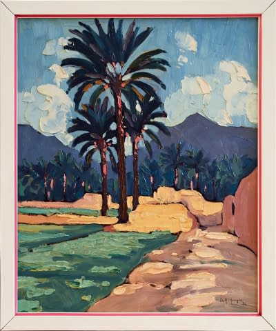 Image 2 of the artwork "Oasis d’Agga Jebel Bani (dt. Oase von Agga Jebel Bani)" by Ch. A. Mangin on art24