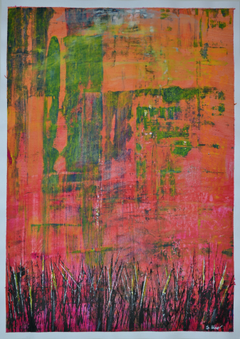 Image 1 of the artwork "reeds on the shore" by Sandra Hine on art24