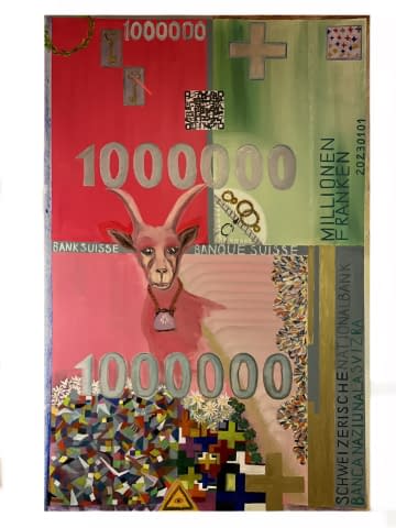 Bild 1 des Kunstwerks "1000000Franken" von Doks auf art24