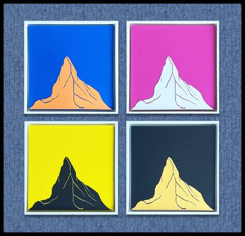 Bild 1 des Kunstwerks "CMYK  Matterhorn" von Francesca Caruso Bucolo auf art24